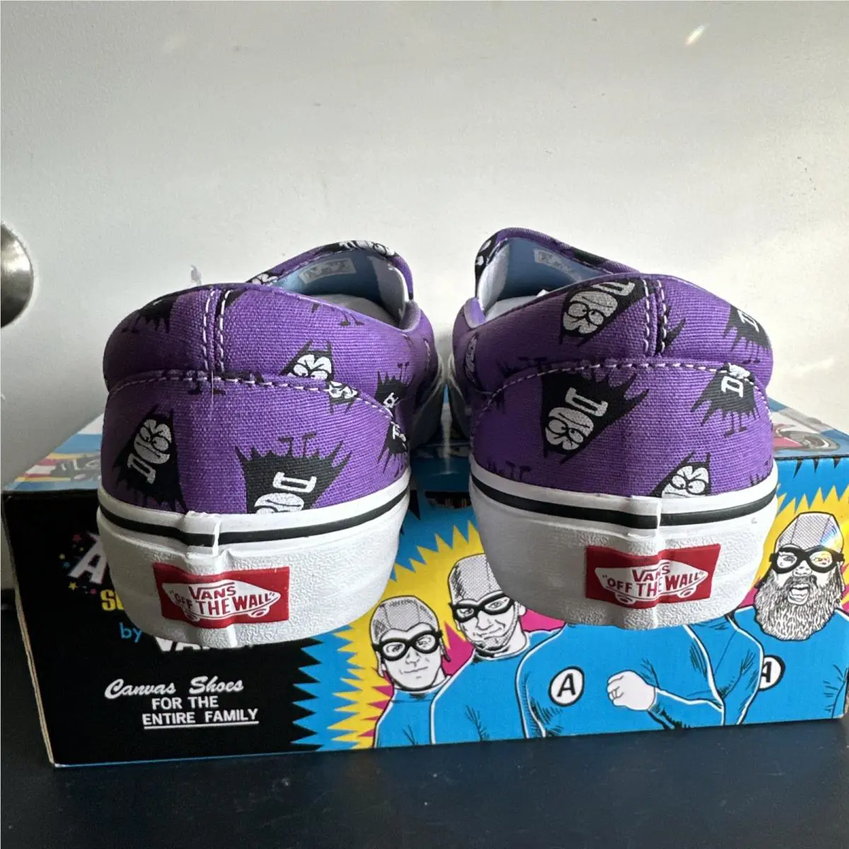 Vans shoes - vans Classic Slip-on x the aquabats - Purple 4