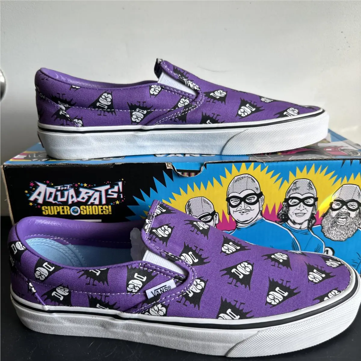 Vans shoes - vans Classic Slip-on x the aquabats - Purple 5