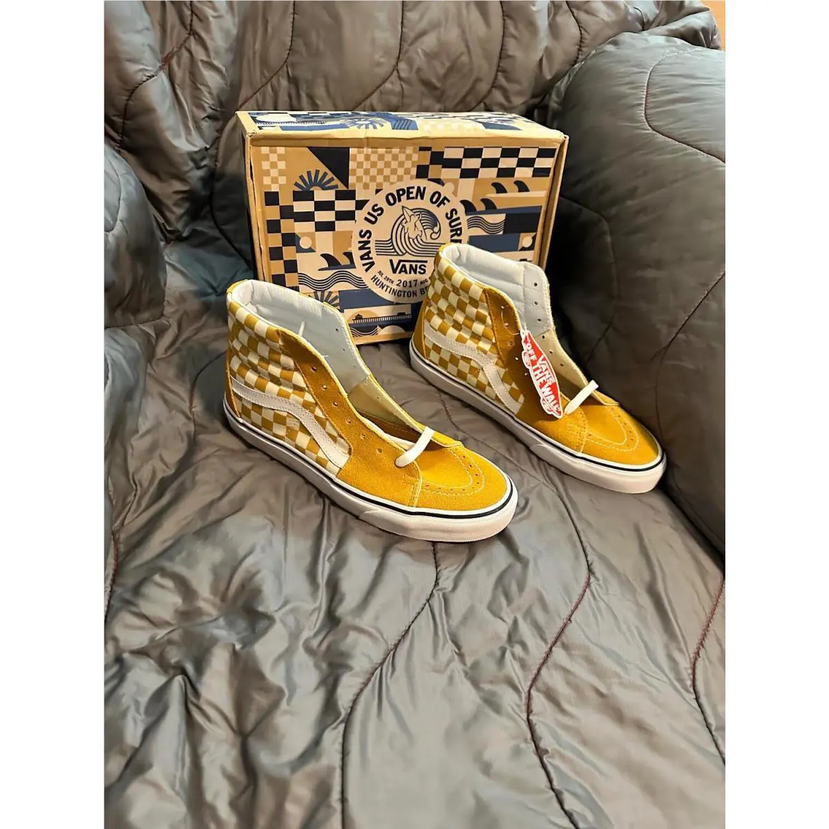 Vans shoes - VANS Sk8-Hi - Yellow (UPC: 191164669452) 2