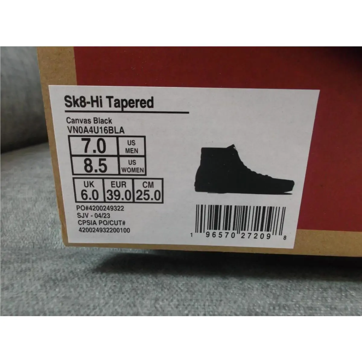 Vans shoes - VANS Sk8-Hi - VN0A4U16BLA - Black (UPC: 196570272098) 0