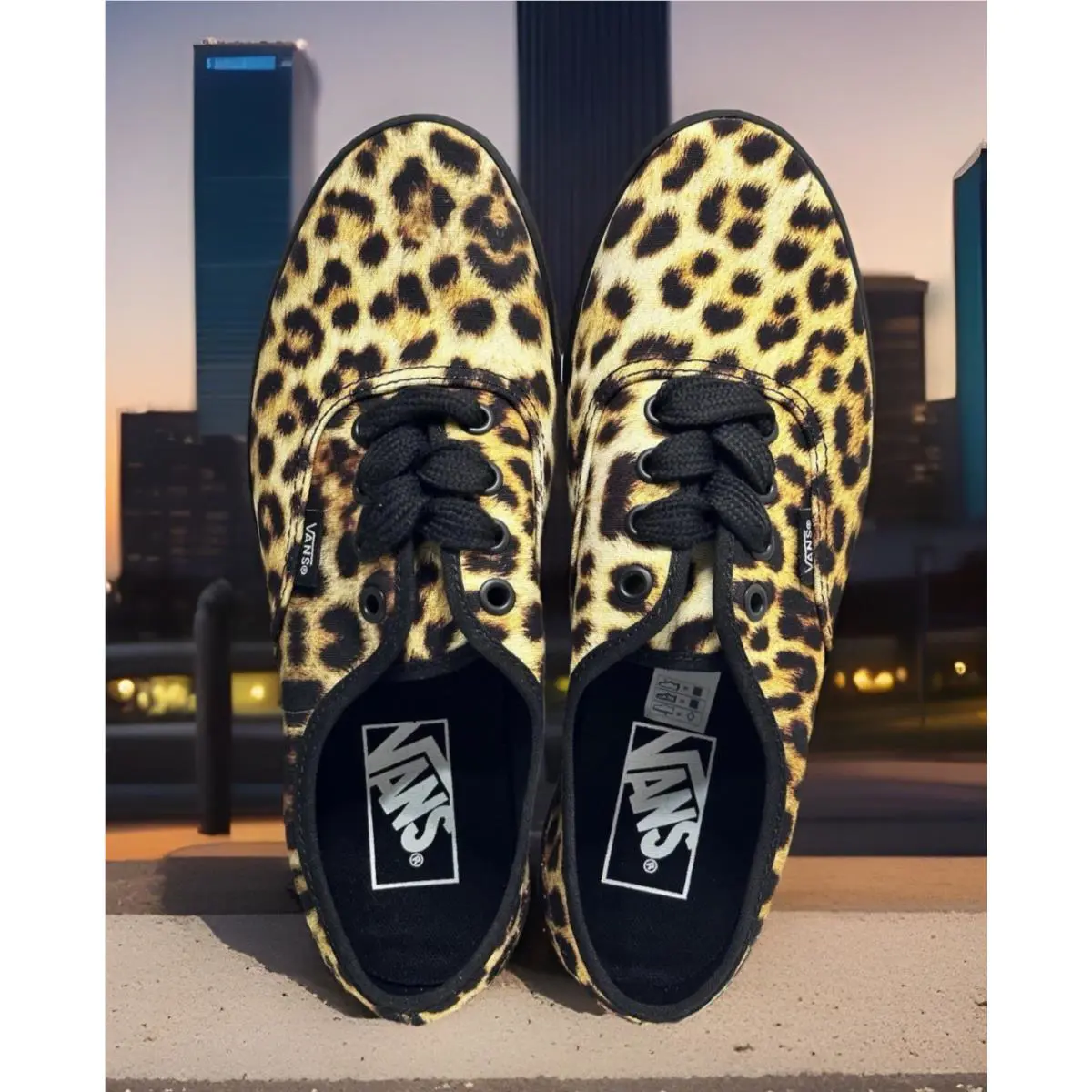 Vans shoes - VANS Off The Wall - Off The Wall - LEOPARD WITH BLACK (UPC: 0197643176565) 9