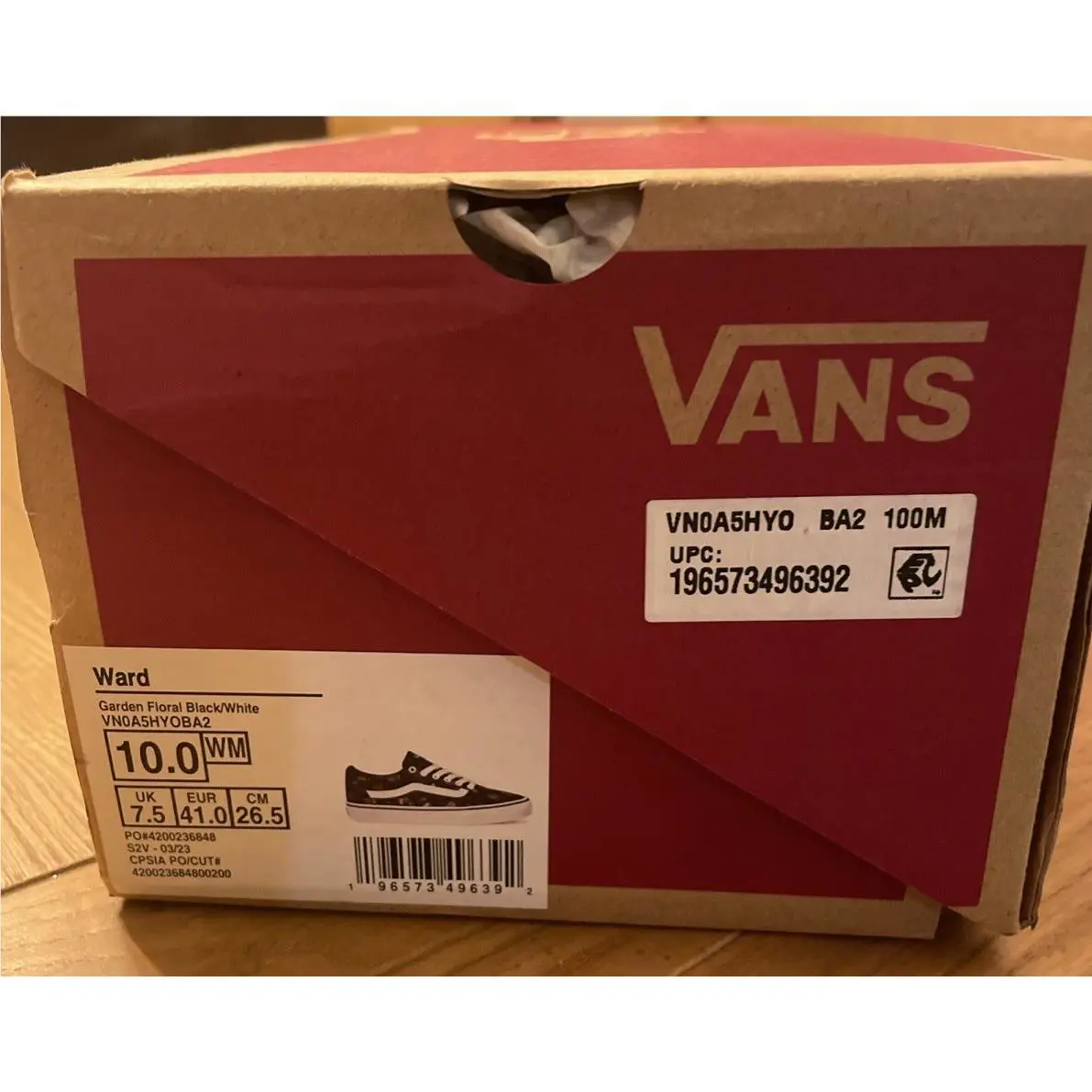 Vans shoes - Ward Garden - Ward Garden - Garden Floral Black White (UPC: 0196573496392) 3