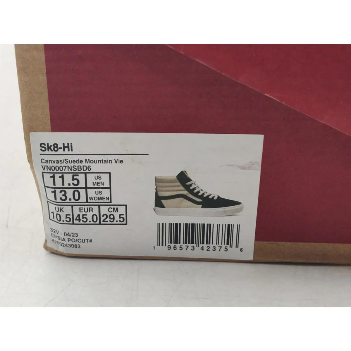 Vans shoes - MOUNTAIN VIEW - MOUNTAIN VIEW - VN0007NSBD6 - Mountain View (UPC: 198577423756) 19