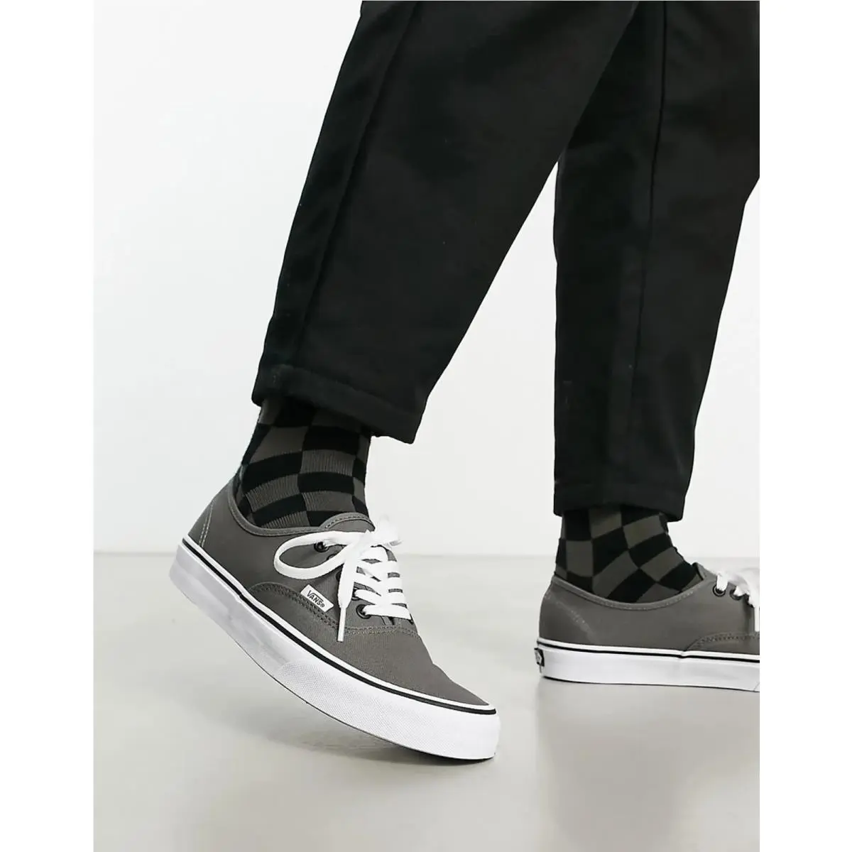Vans shoes - VANS Authentic - Authentic - Grey Pewter/Black - u30 - VN000JRAPBQ 7