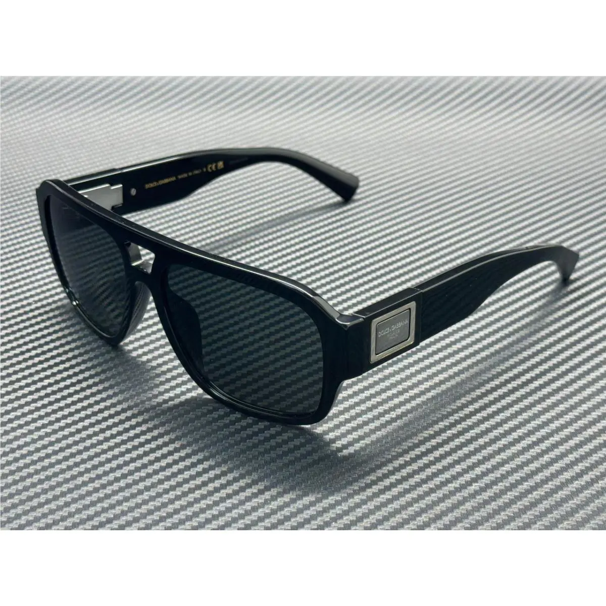 Dolce Gabbana DG4506 501 87 Black Grey Men`s 58 mm Sunglasses