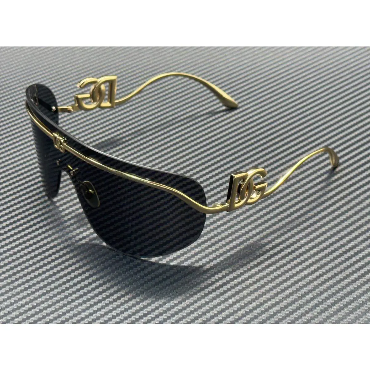 Dolce Gabbana DG2320 02 87 Gold Grey Women`s 70 mm Sunglasses