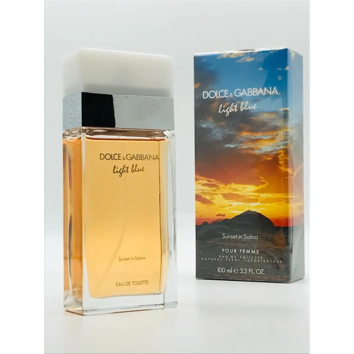 Dolce Gabbana Light Blue Sunset In Salina Women Perfume Edt Spray 3.3 oz