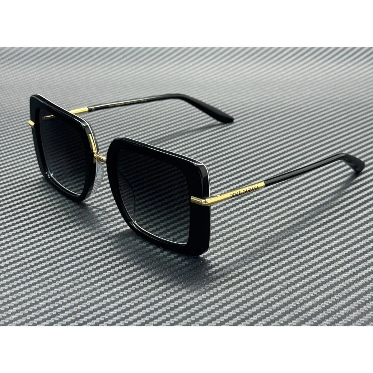 Dolce Gabbana DG4491 32998G Black Grey Gradient Women`s 52 mm Sunglasses