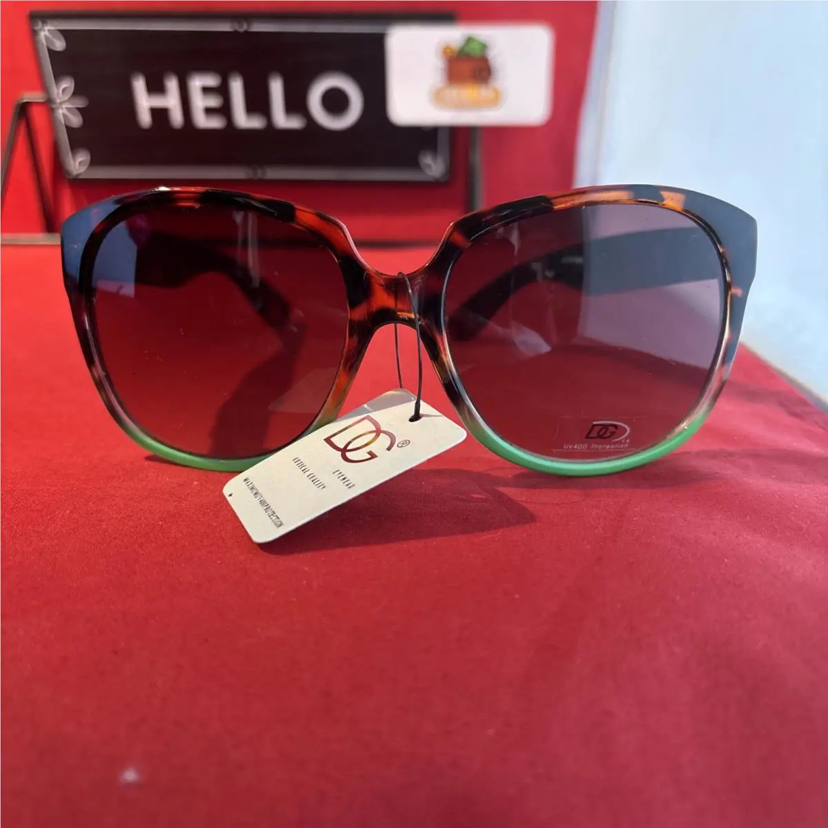 Dolce Gabbana DG Eyewear Sunglasses - - Tortoise Lime Ombre