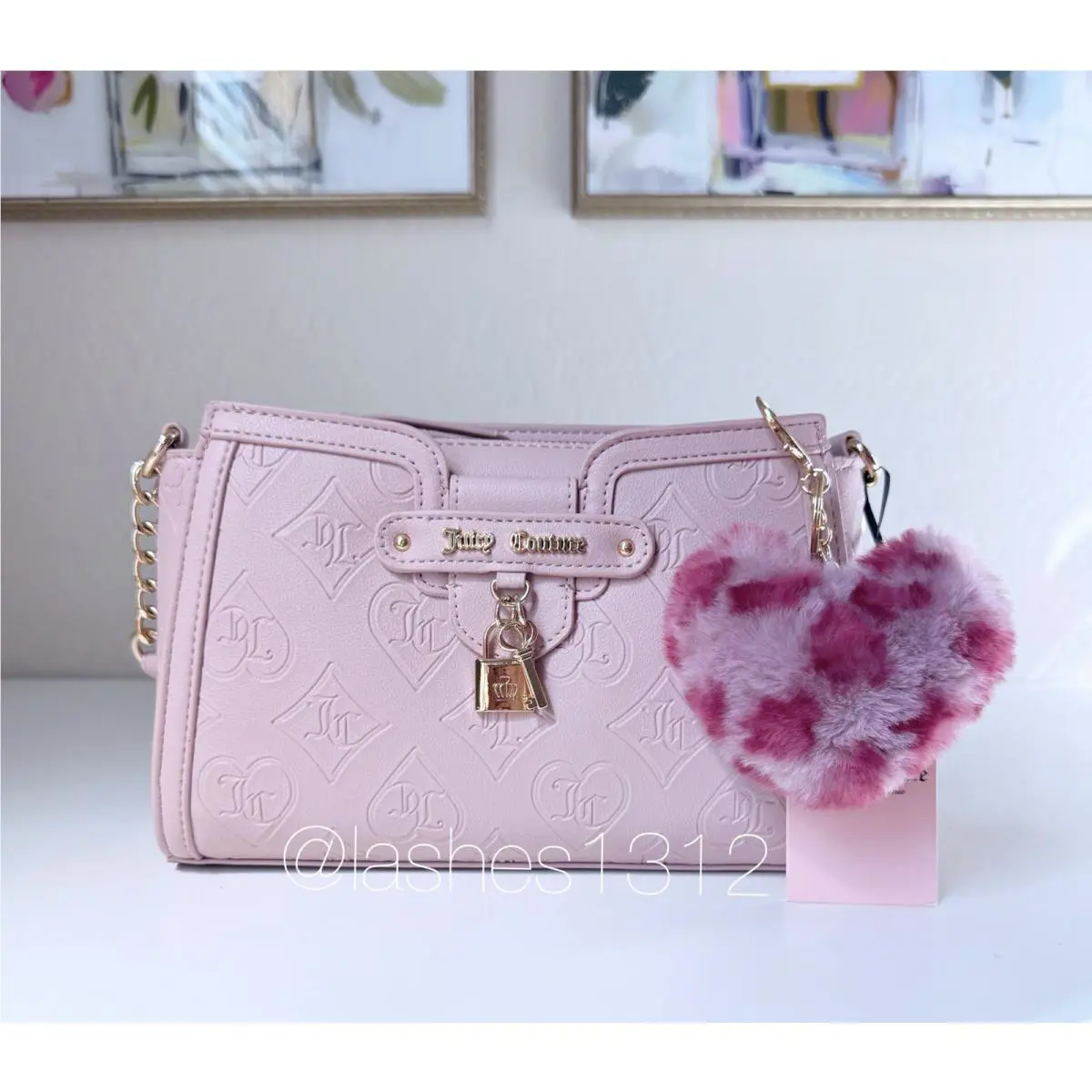 Juicy Couture Bag Locked In Crossbody - Pink