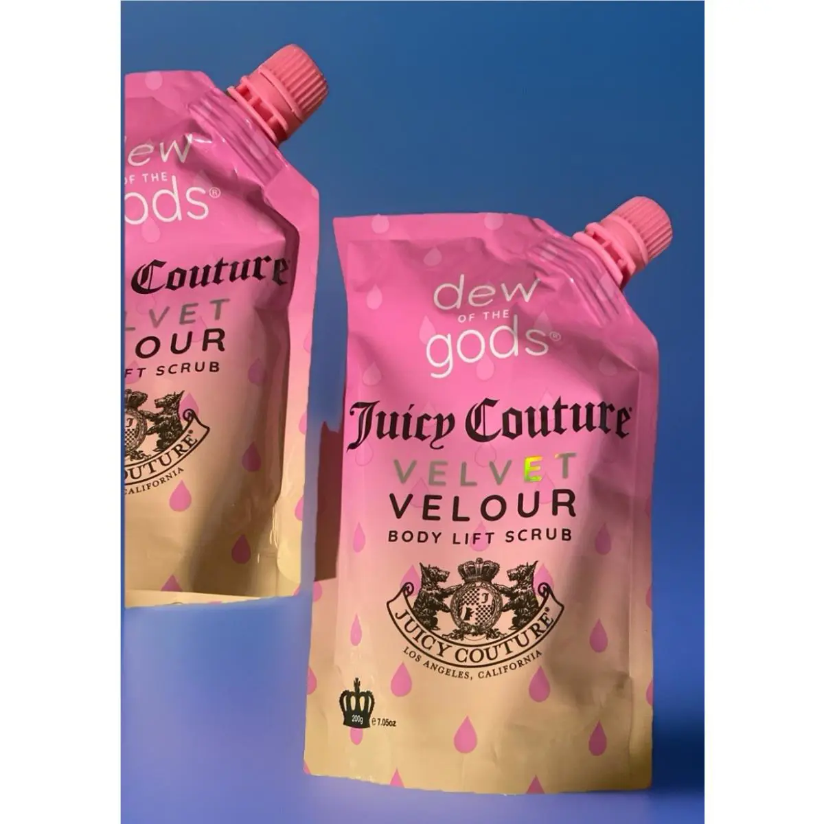 2X Juicy Couture Dew Ofthe Gods Velvet Velour Body Lift Scrub 7.05oz Exp10/27/27