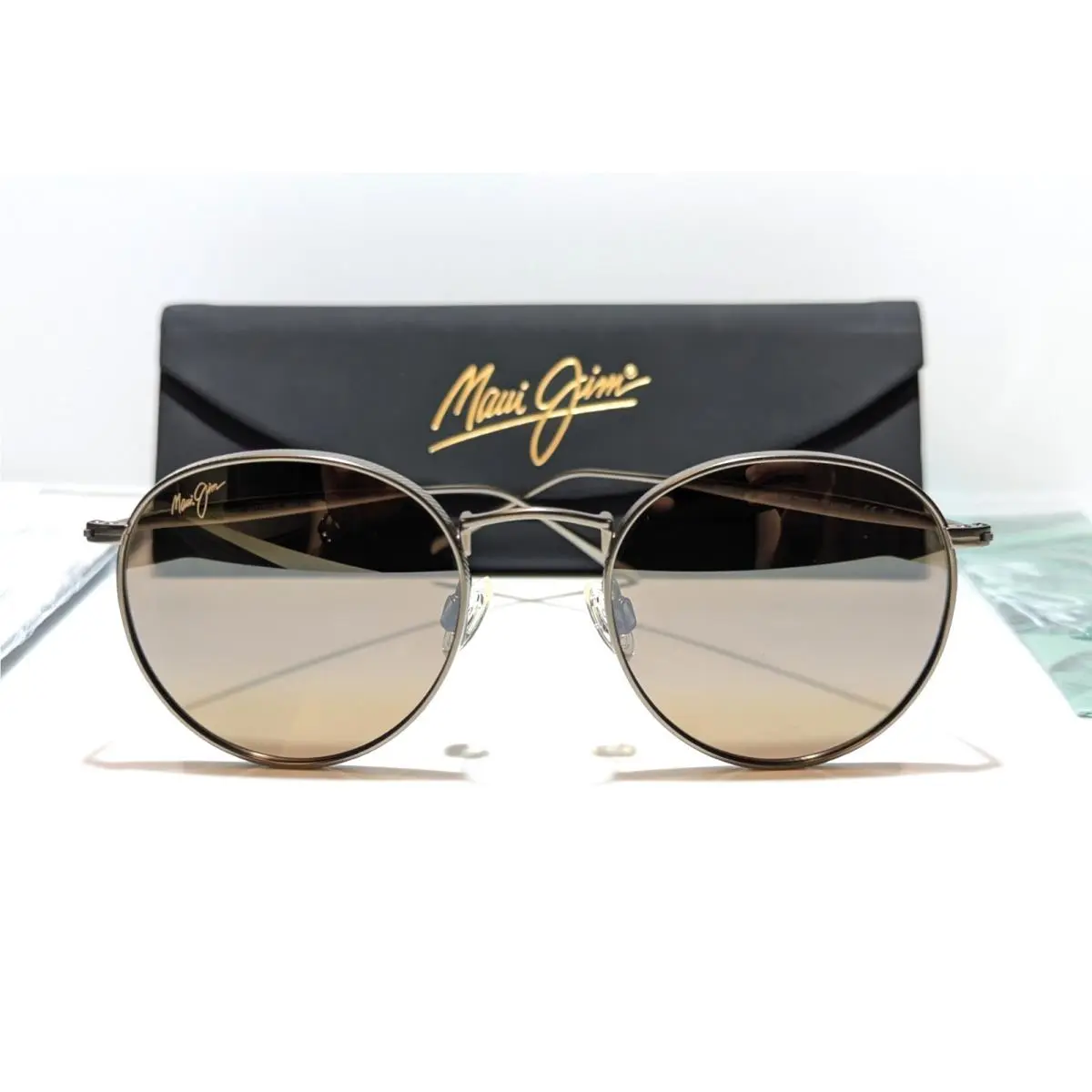 Maui Jim Nautilus Bronze Titanium Polarized Hcl Bronze Sunglasses H544N-20C