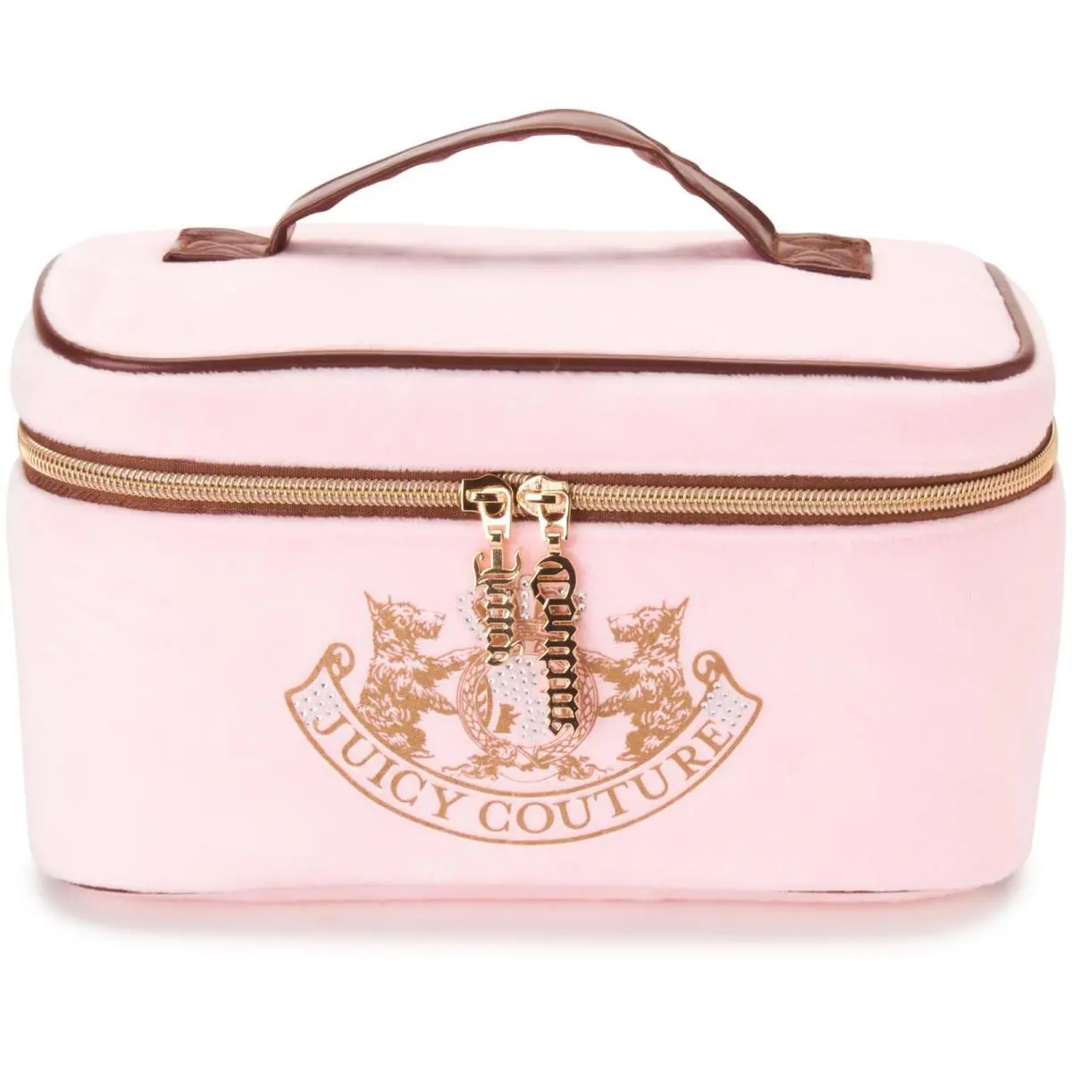Juicy Couture Pink Makeup Bag Cosmetics Organizer Travel Essentials Tra