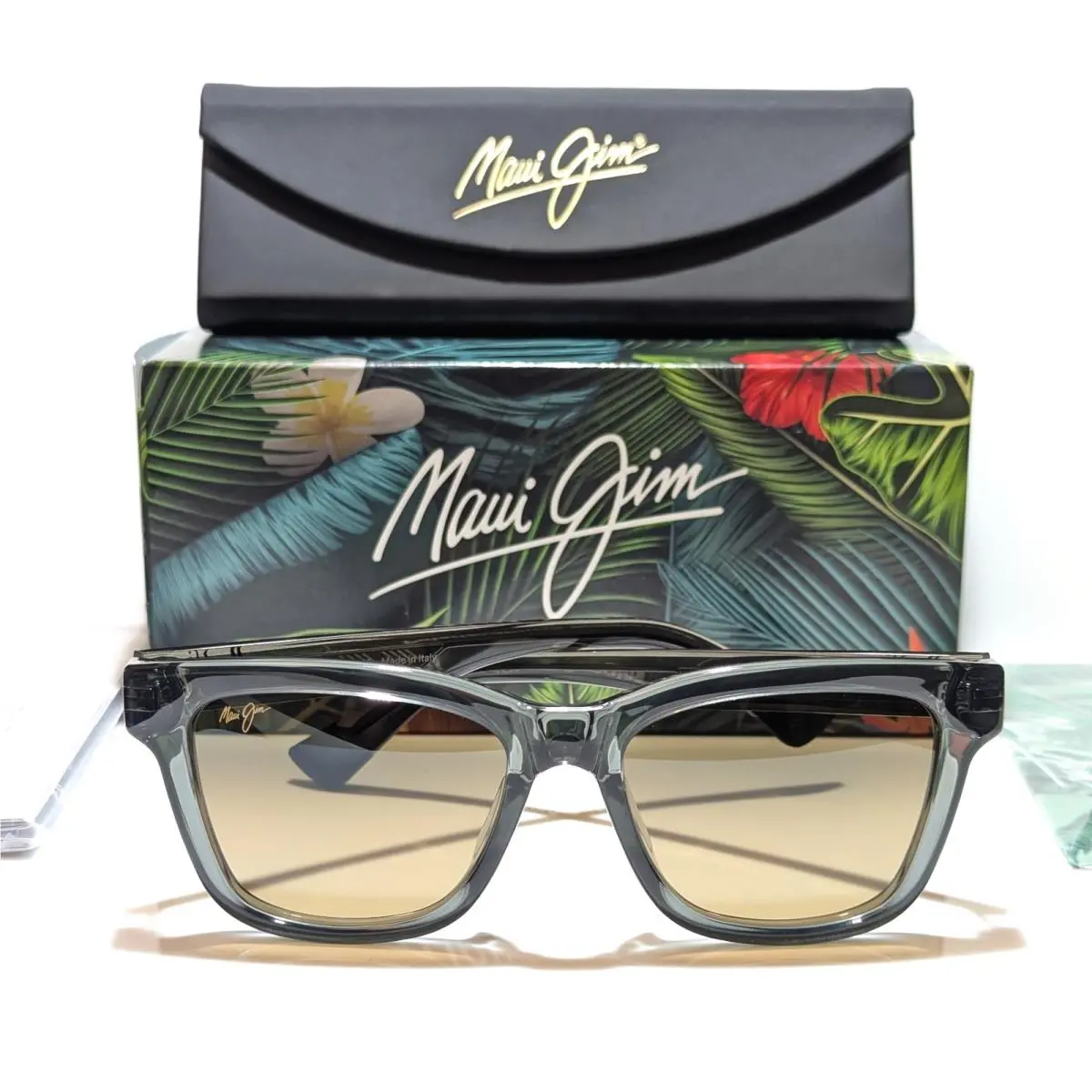 Maui Jim Hanohano Trans Grey Polarized Hcl Bronze Lens Sunglasses HS644-14