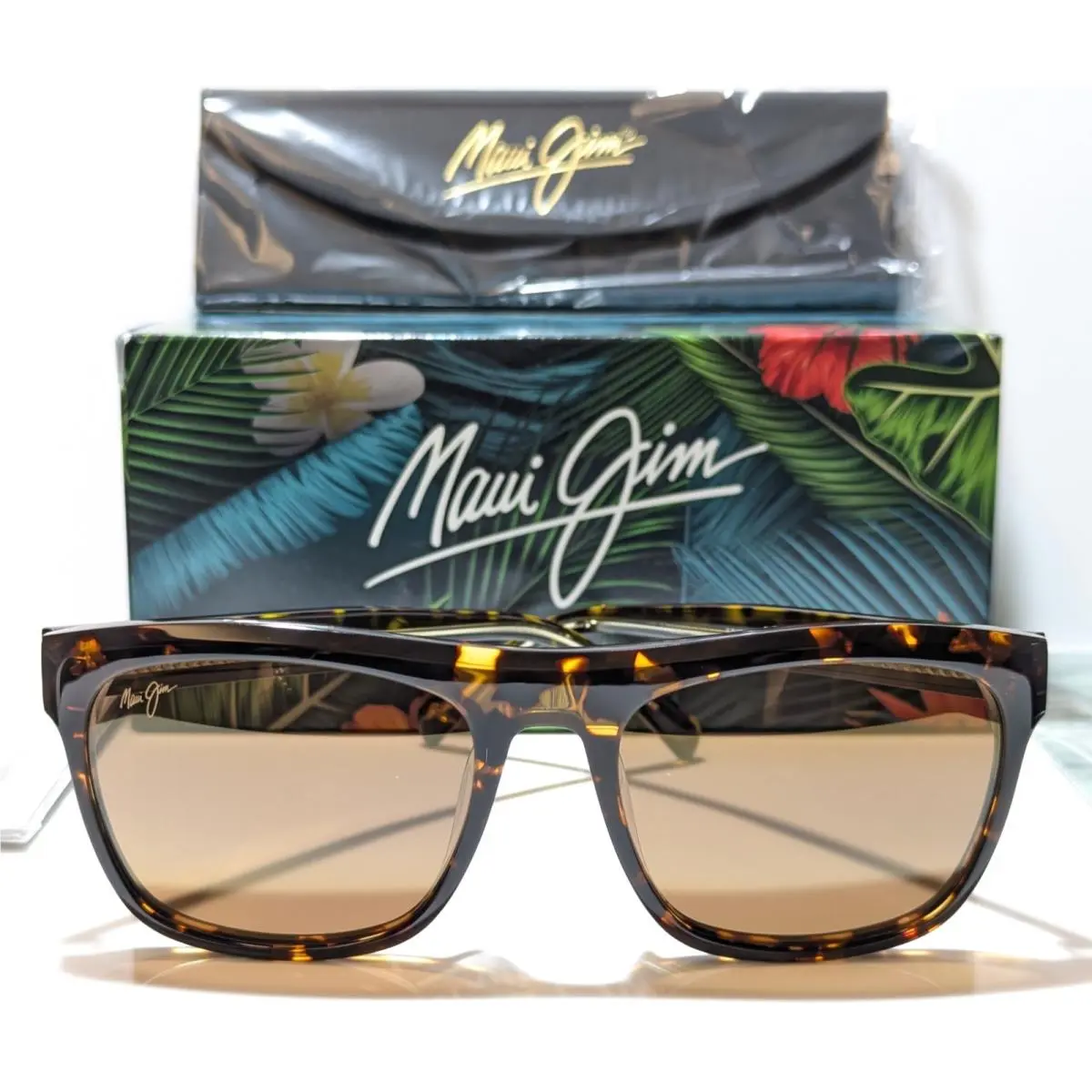 Maui Jim S-turns Tortoise Polarized Mirror Hcl Bronze Lens Sunglass H872-10