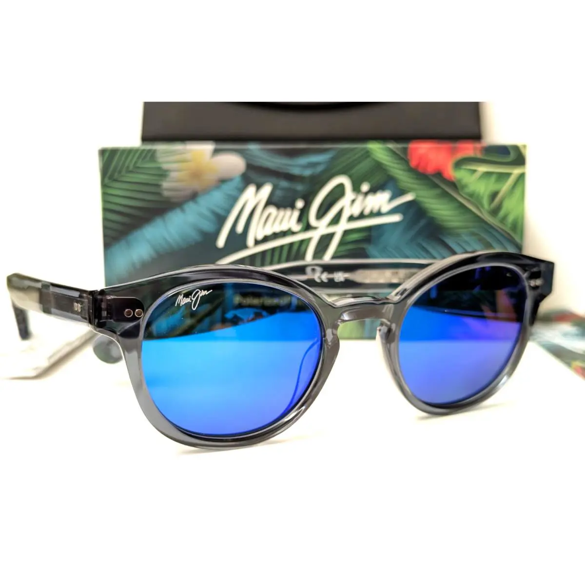 Maui Jim Joy Ride Dove Grey Polarized Blue Hawaii Lens Sunglasses B841-27G