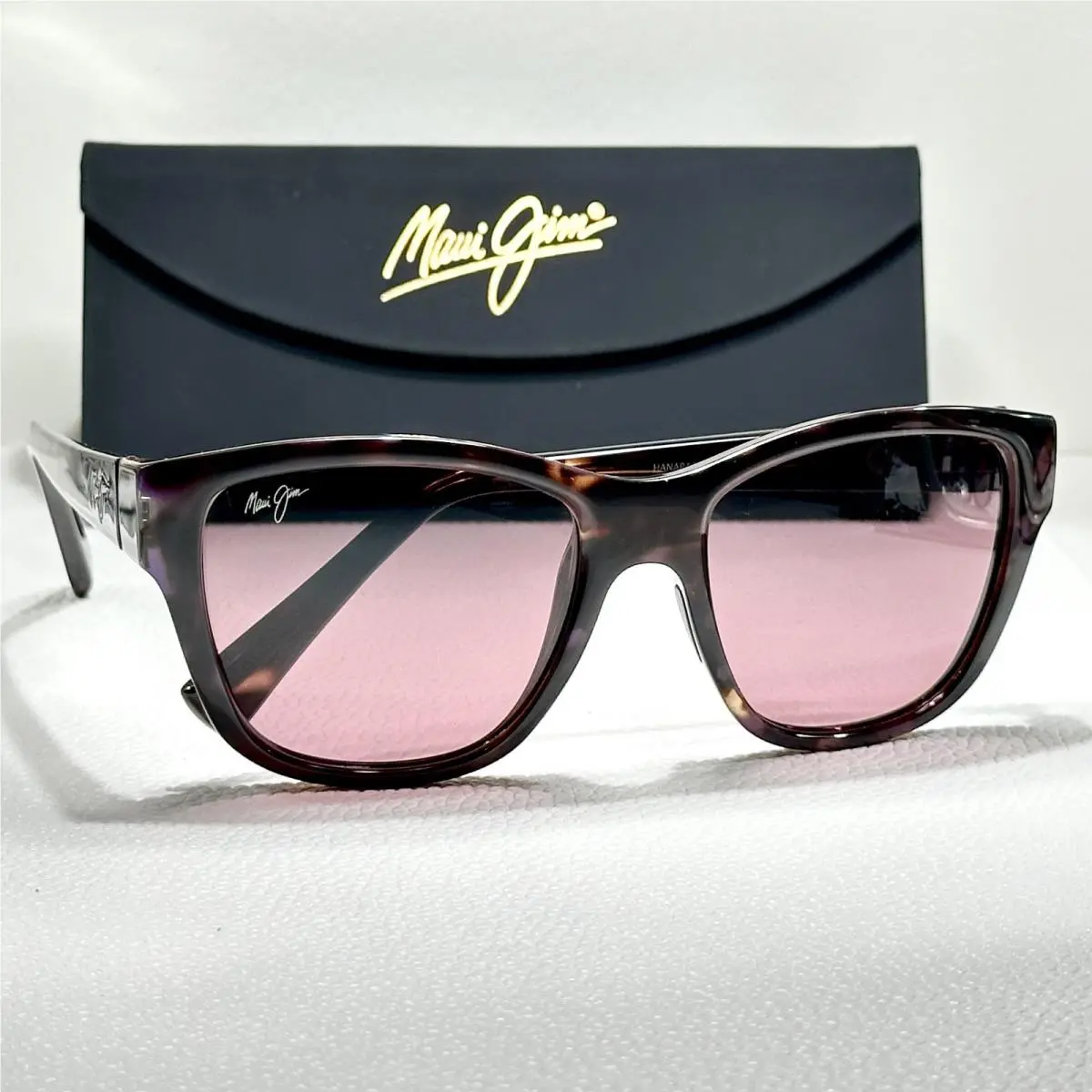 Maui Jim Hanapaa Brown Tortoise Polarized Maui Rose Lens Sunglass MJ538-13D
