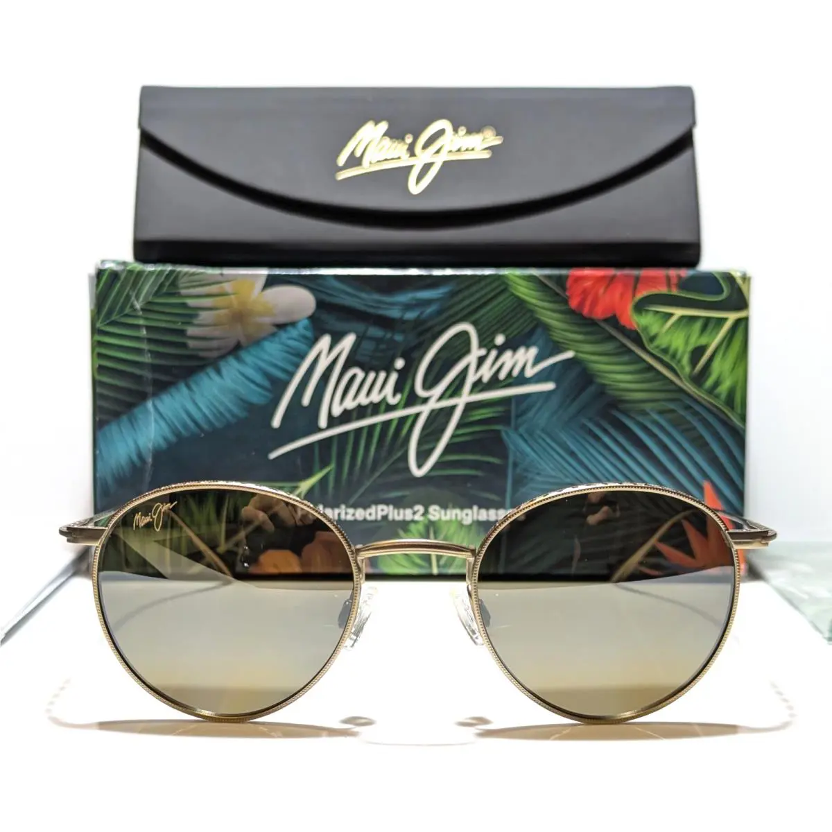 Maui Jim North Star Gold Titanium Polarized Bronze Lens Sunglasses MJ757-16M