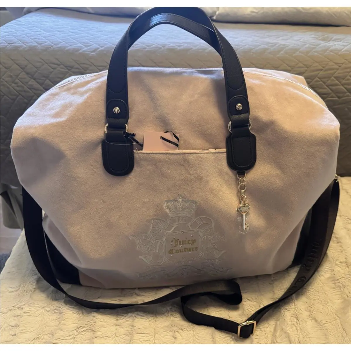 Juicy Couture Juicy For All Weekender Bag Velour Duffle Bag