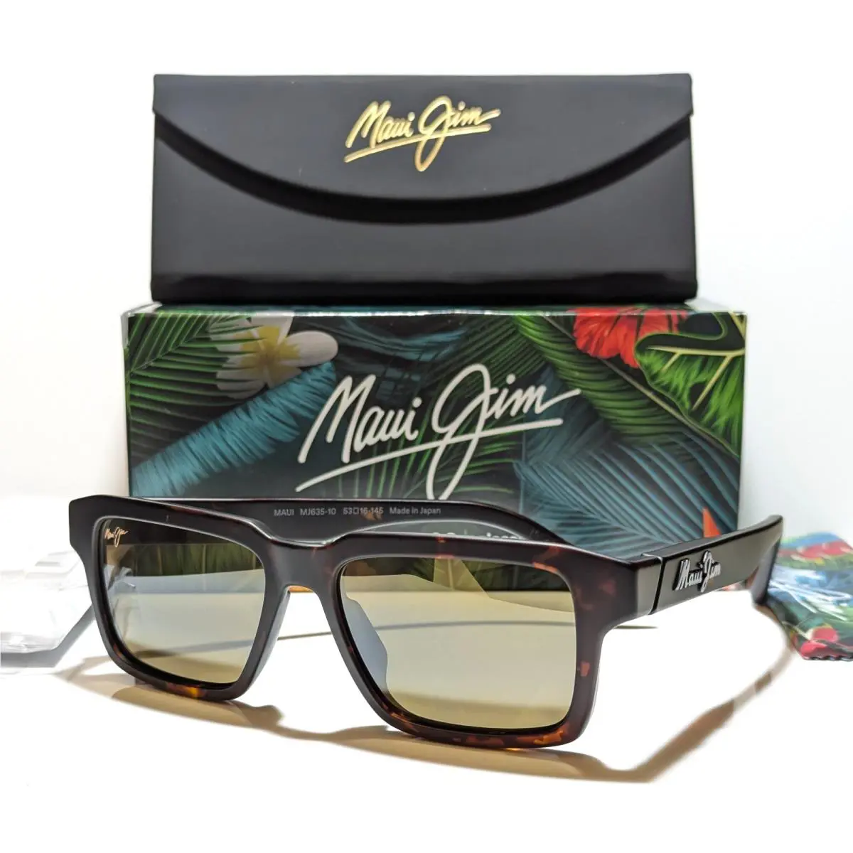 Maui Jim Kahiko Dark Havana Polarized Hcl Bronze Lens Sunglasses H635-10