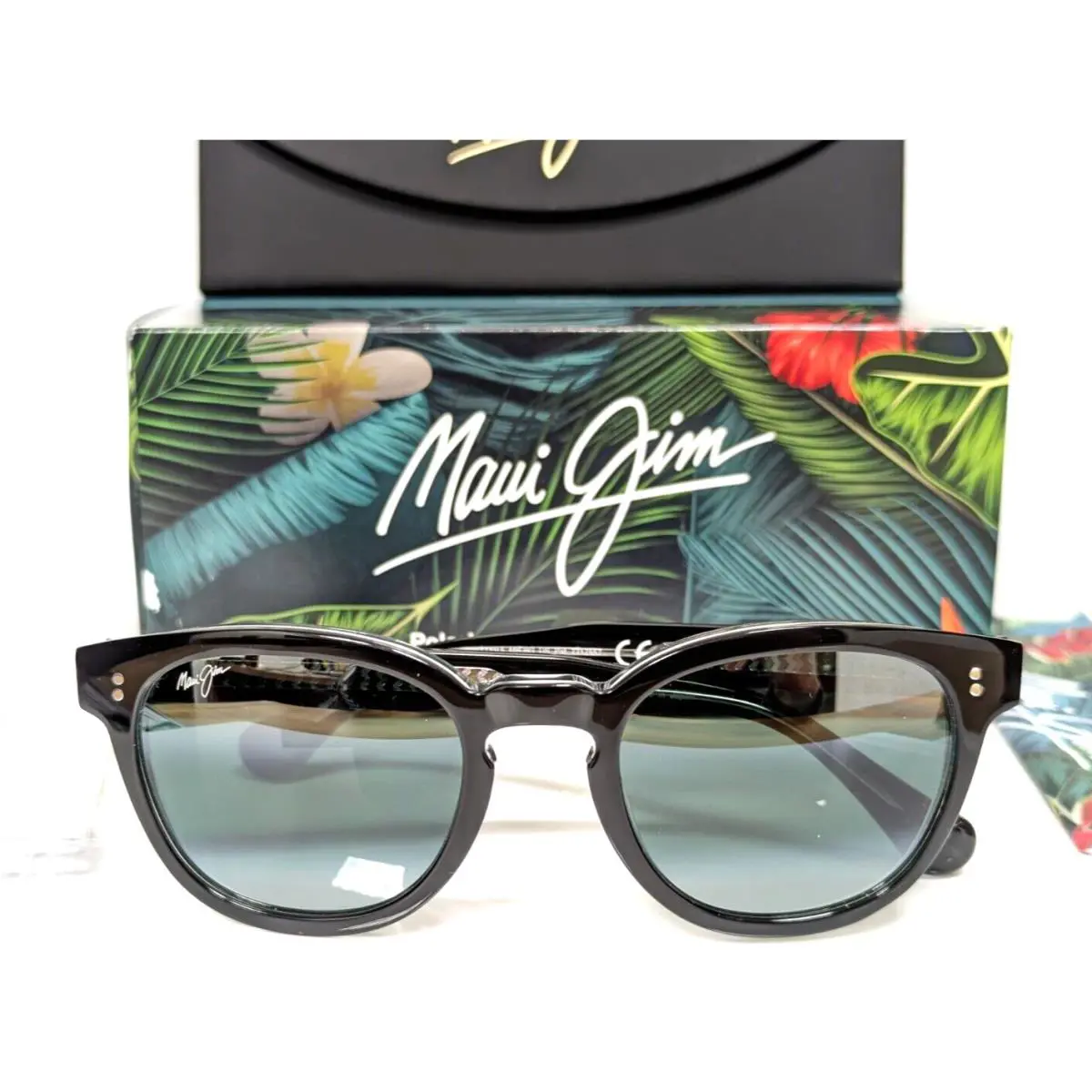 Maui Jim Cheetah 5 Black Crystal Polarized Grey Lens Sunglasses 842-02K