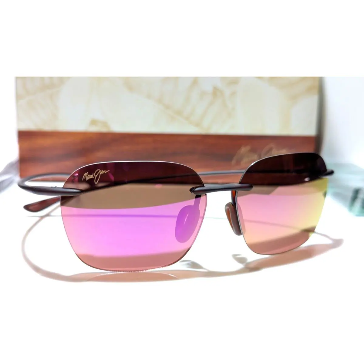 Maui Jim Komohana Tortoise Polarized Maui Sunrise Small Sunglasses P446-10M