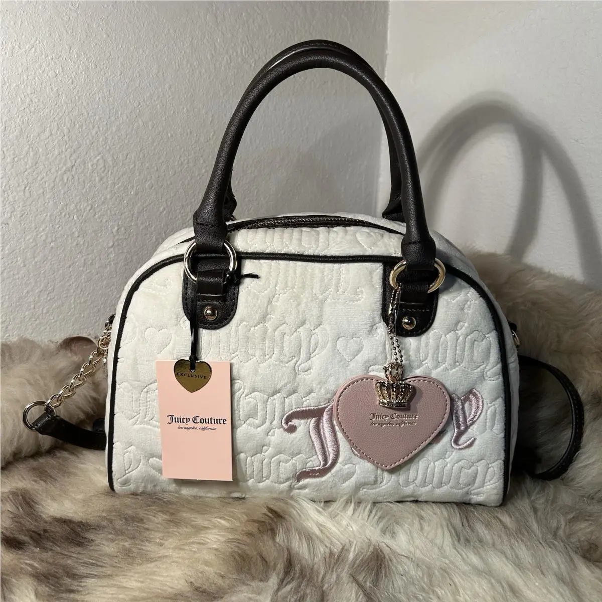 Juicy Couture Vintage Dreams Satchel / Crossbody - Angel Cream