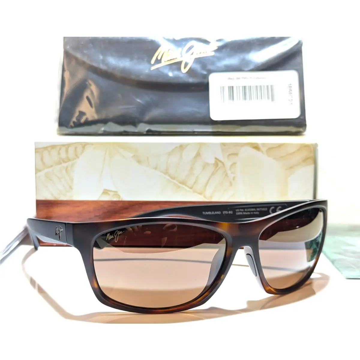 Maui Jim Tumbleland Brown Tortoise Polarized Hcl Bronze Sunglasses H770-10CM