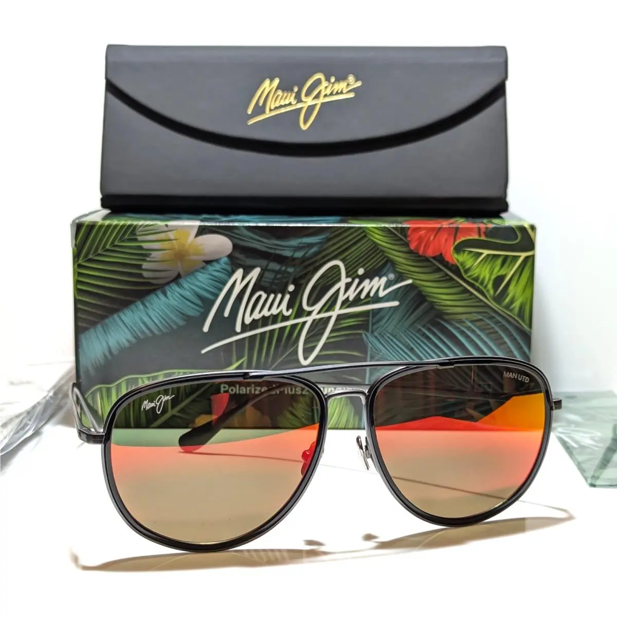 Maui Jim Fair Winds Dark Gunmetal Polarized Hawaii Lava Sunglass RM554-02UTD