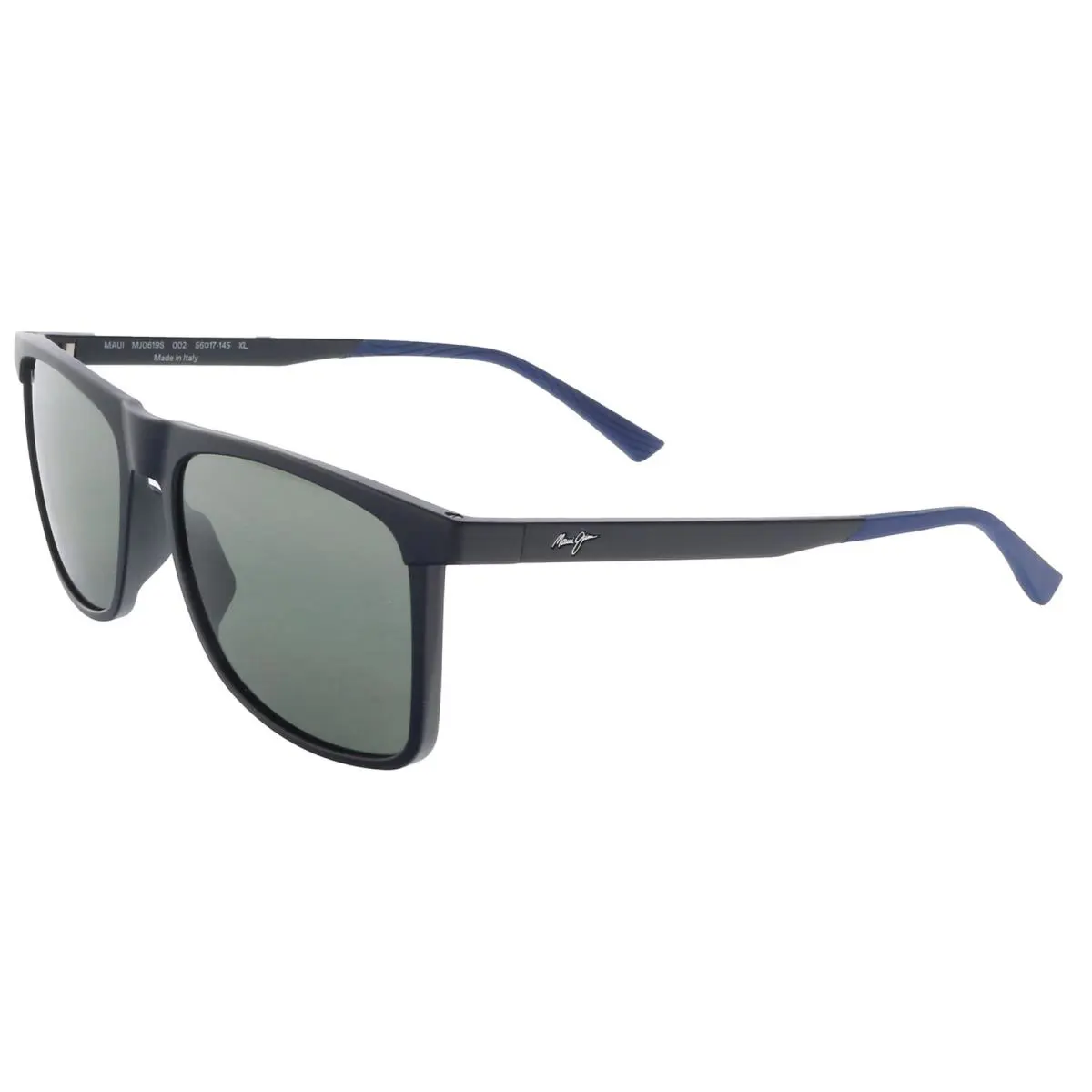 Maui Jim MJ0619S002 Modern Ocean Vibes Matte Blue Sunglasses Grey - Matte Blue, Frame: Matte Blue, Lens: grey