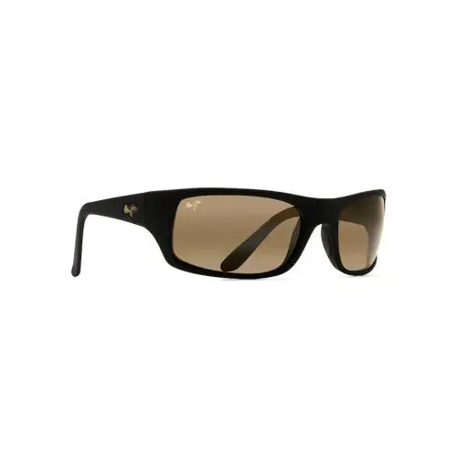 Maui Jim Peahi MJ H202-2M Matte Black W/ Hcl Bronze Polarized Wrap Sunglasses
