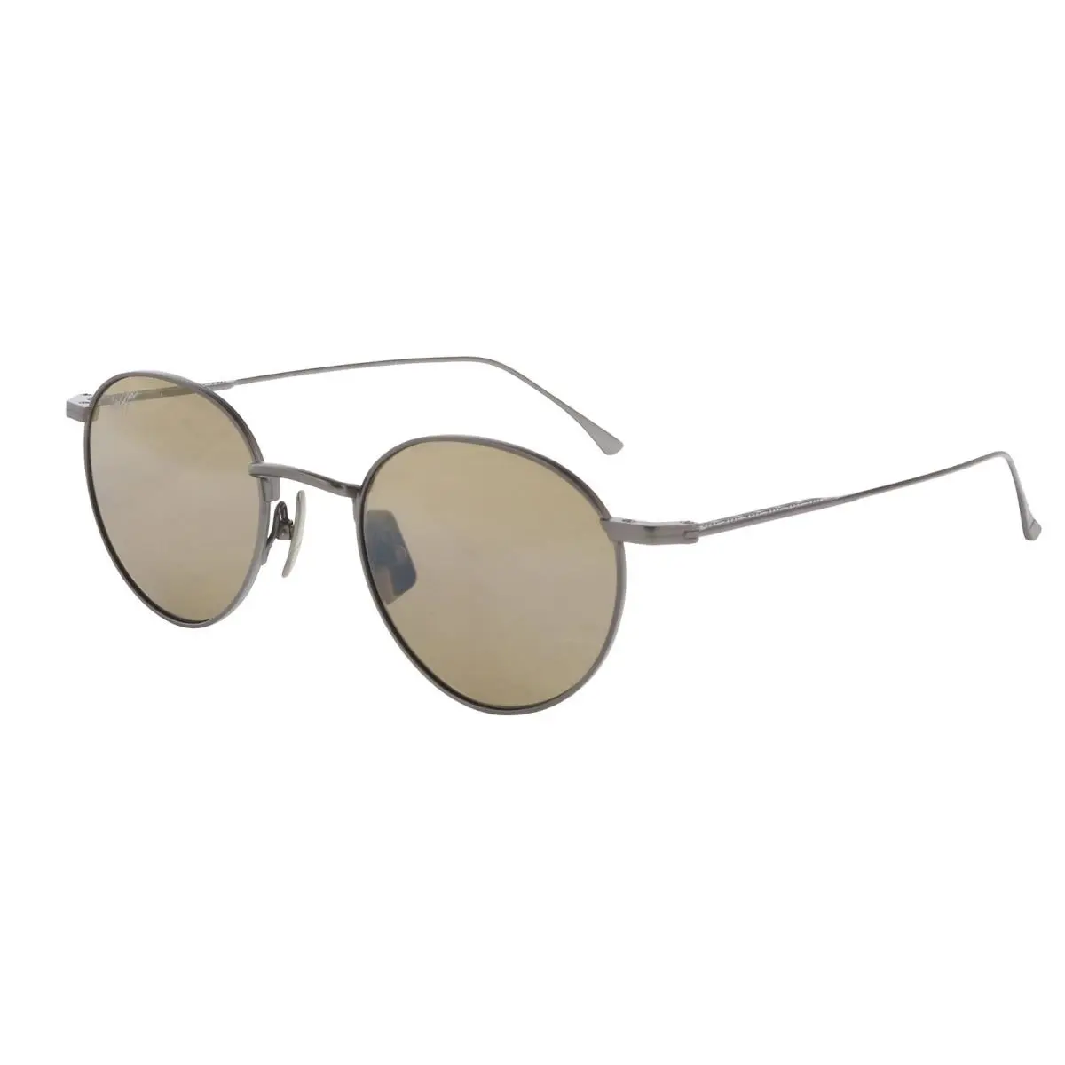MJ0691S-002 Matte Dark Ruthenium Round Titanium Sunglasses Hcl by Maui Jim