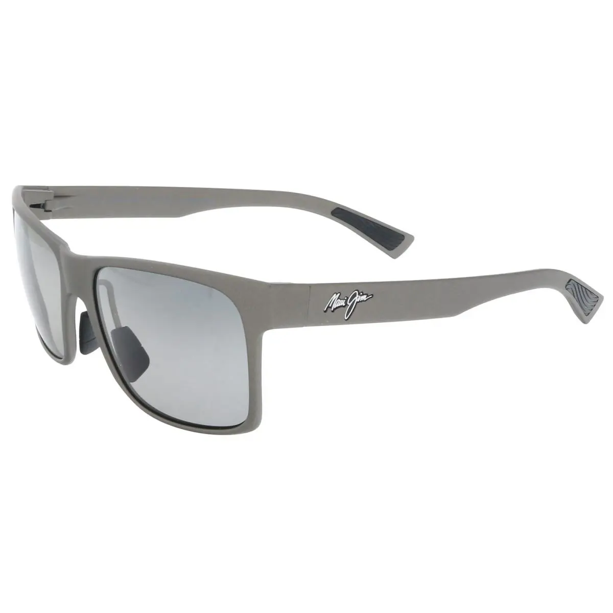 Maui Jim MJ0683S-004 Charcoal Matte Square Sunglasses Polarized Grey Lenses