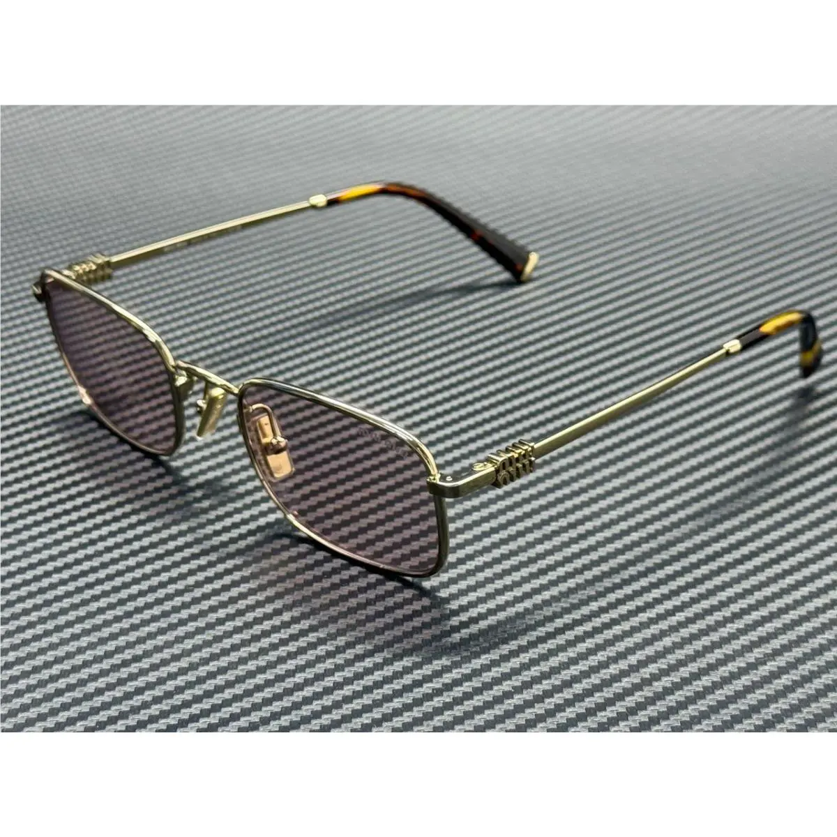 Miu Miu MU A53S ZVN4I0 Pale Gold Pink Women`s 52 mm Sunglasses