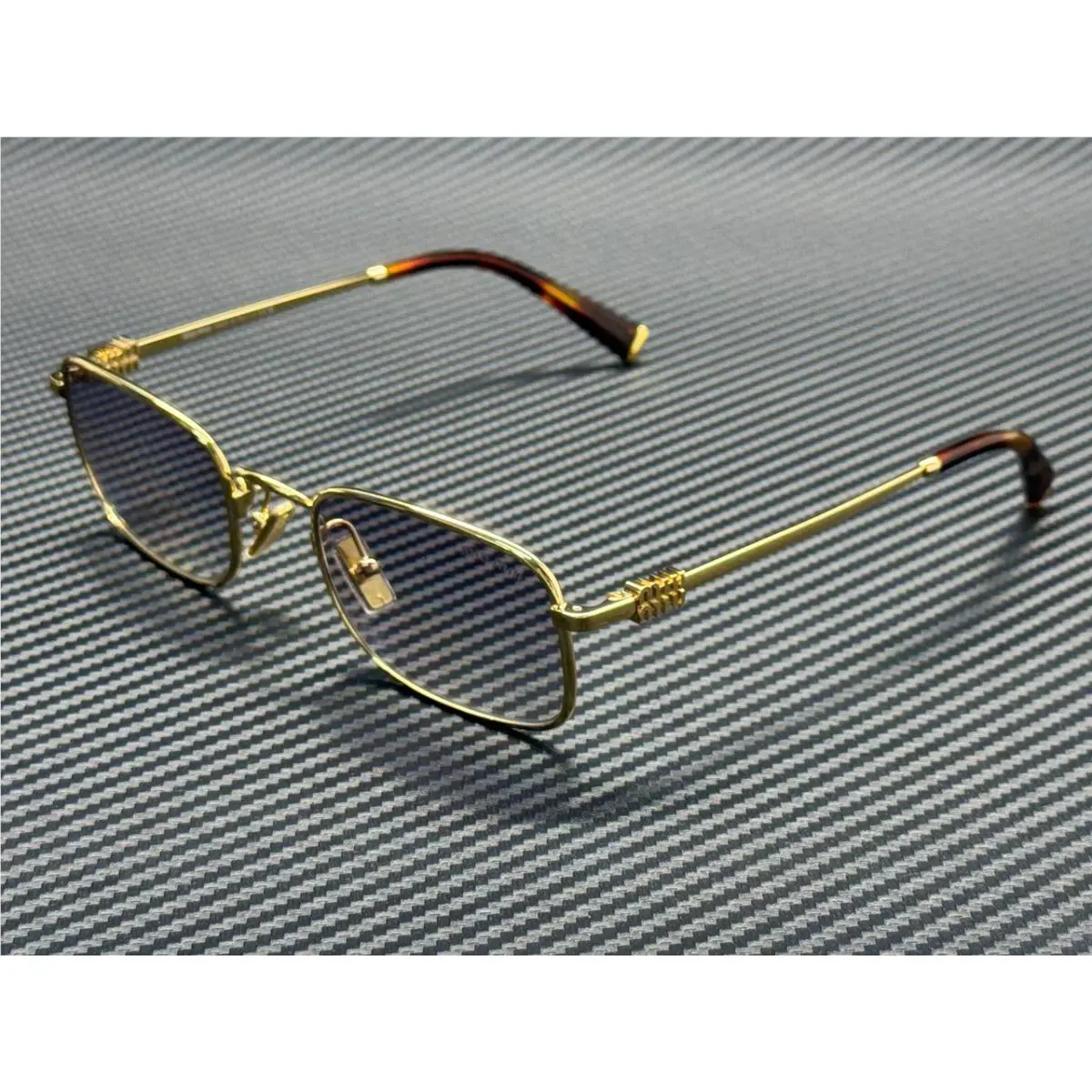 Miu Miu MU A53S 5AK04O Gold Grey Gradient Women`s 52 mm Sunglasses
