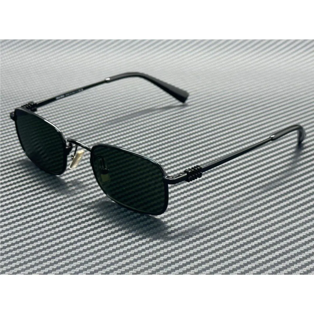 Miu Miu MU A53S 1AB1I0 Black Dark Green Women`s 49 mm Sunglasses