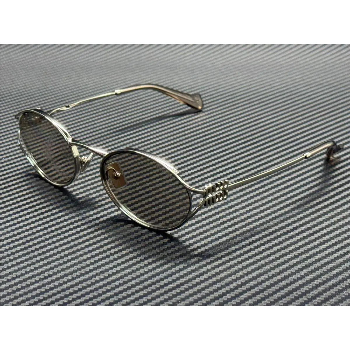 Miu Miu MU 52YS 1BC10F Silver Mirror Women`s 54 mm Sunglasses