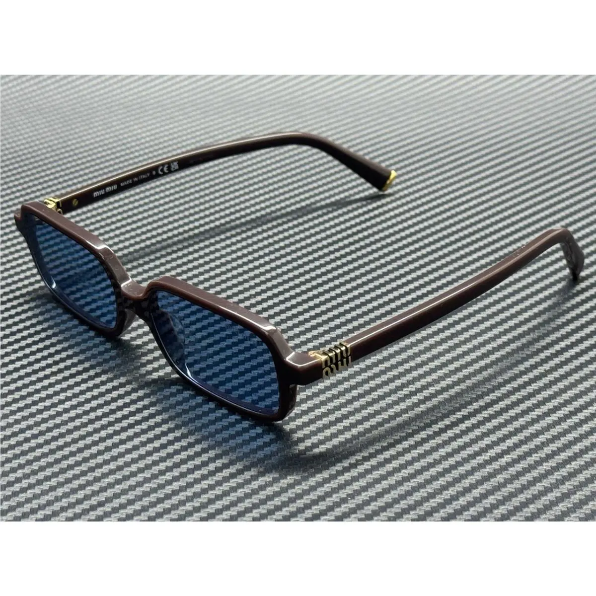Miu Miu MU 11ZS 22C60O Moka Blue Women`s 51 mm Sunglasses