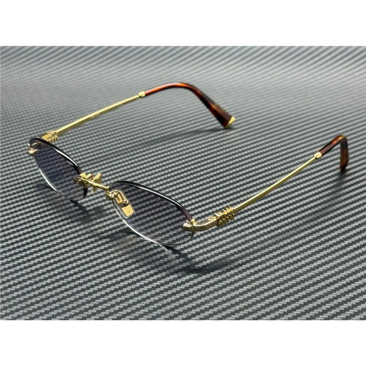 Miu Miu MU A54S 5AK04O Gold Grey Gradient Women`s 51 mm Sunglasses