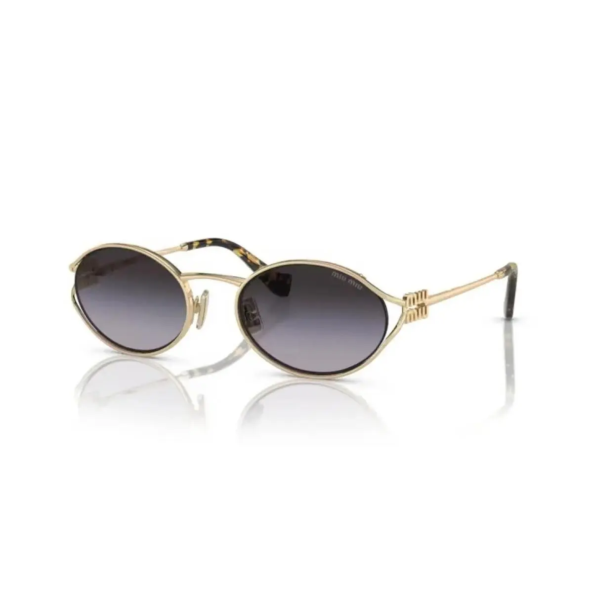 Miu Miu Sunglasses MU 52YS ZVN5D1 54mm Pale Gold / Grey Gradient Lens