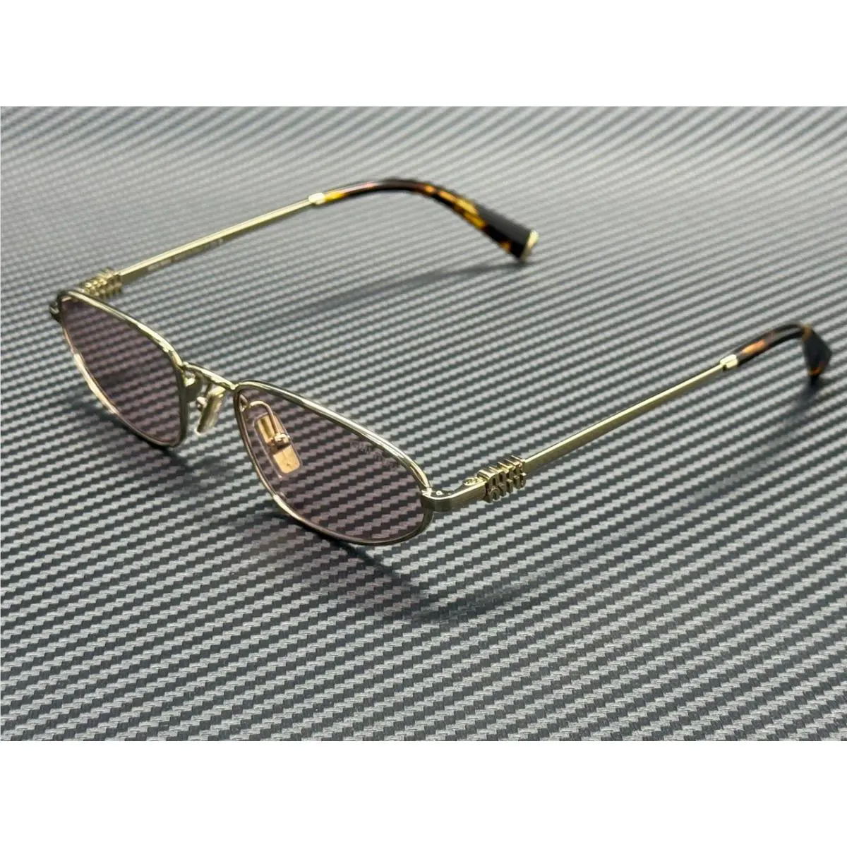 Miu Miu MU A52S ZVN4I0 Pale Gold Pink Women`s 52 mm Sunglasses