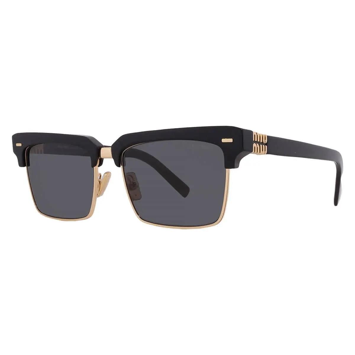 Dark Grey Square Ladies Sunglasses MU 10ZS 1AB5S0 54 MU 10ZS 1AB5S0 54 by Miu Miu