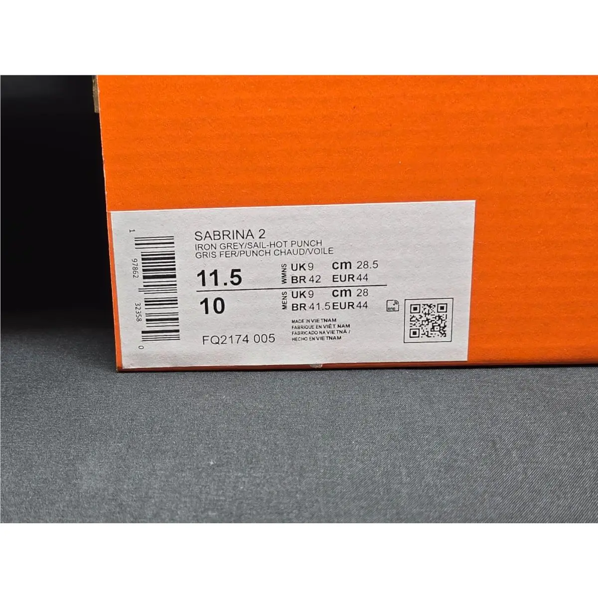 Nike shoes - Nike Sabrina 2 - Sabrina - FQ2174-005 - Gray, Manufacturer: Iron Grey/Hot Punch/Sail 9
