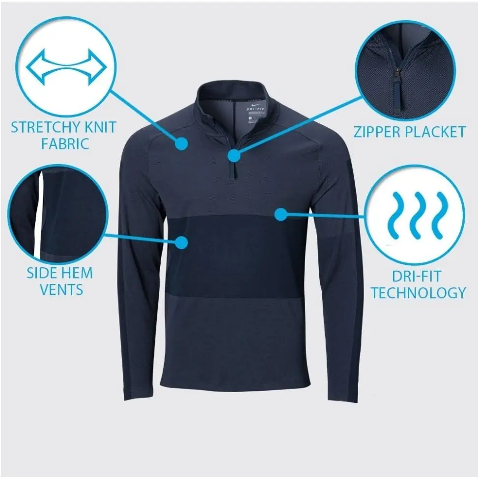 Nike clothing - Nike Dri-Fit - CU9828-451 - Obsidian/Thunder Blue/Black 9