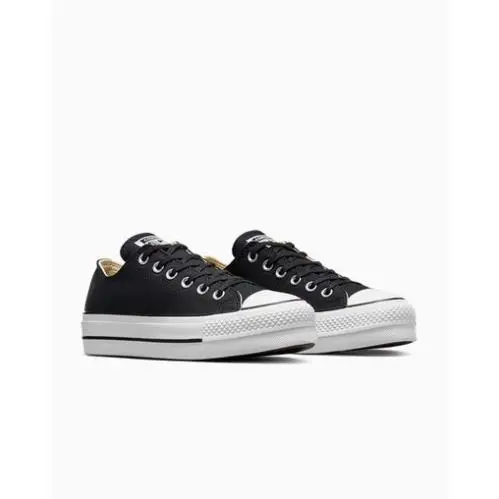 Women`s Converse Ctas Lift Platform Ox Canvas560250F US Shoe Size - Black/White/White, s: Black/White/White -560250F