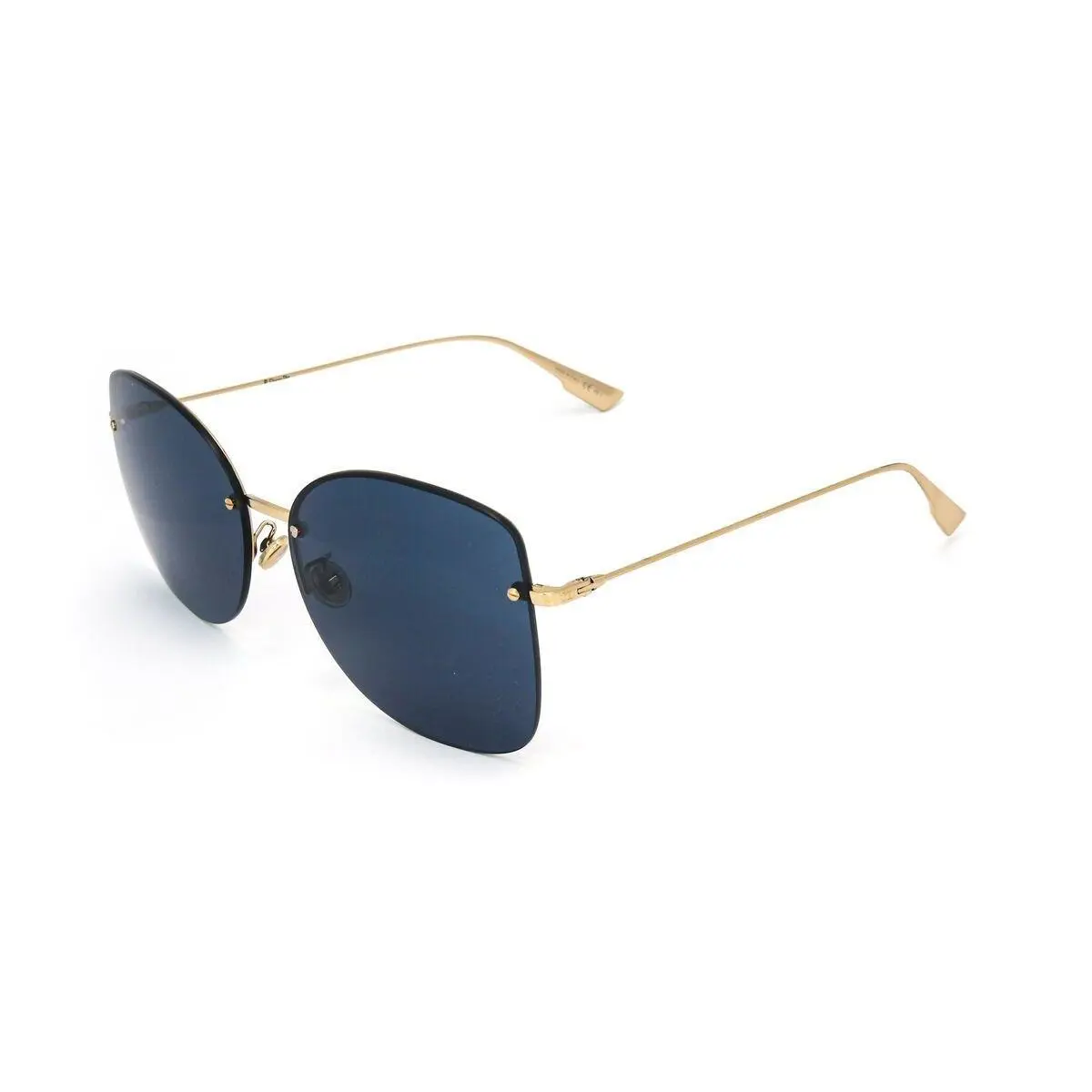 Dior Sunglasses DIORSTELLAIRE7F J5G KU 62mm Gold / Dark Blue Lens - Frame: Gold, Lens: Dark Blue