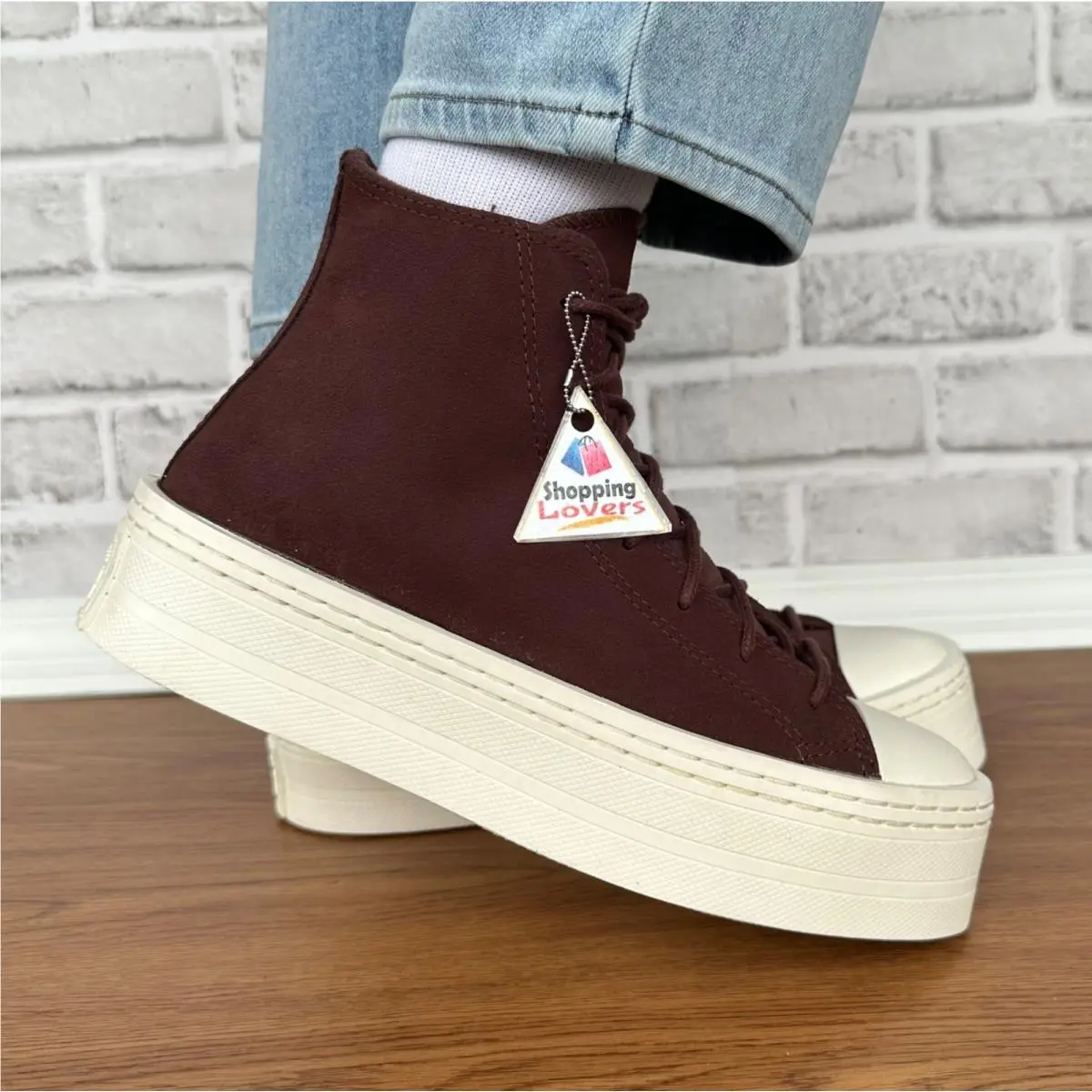 Converse Chuck Taylor Lift Platform Hi Suede Fleece Lining 8.5 Wmn Shoes A06783C