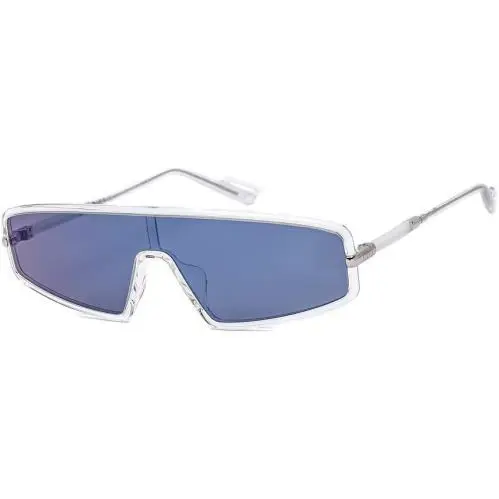 Dior Sunglasses Diormercure 900C8 99mm Crystal / Light Blue Mirror Lens - Frame: Crystal, Lens: Light Blue Mirror