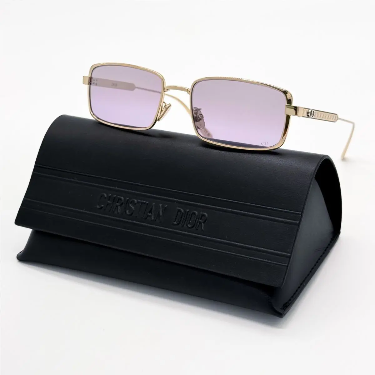 Dior Diorcannage S2U C0G6 Sunglasses Unisex Gold/purple Eyewear