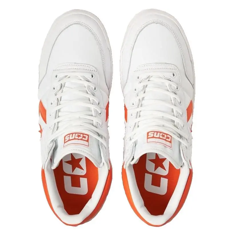 Converse shoes - M12 - White/Orange/White 1